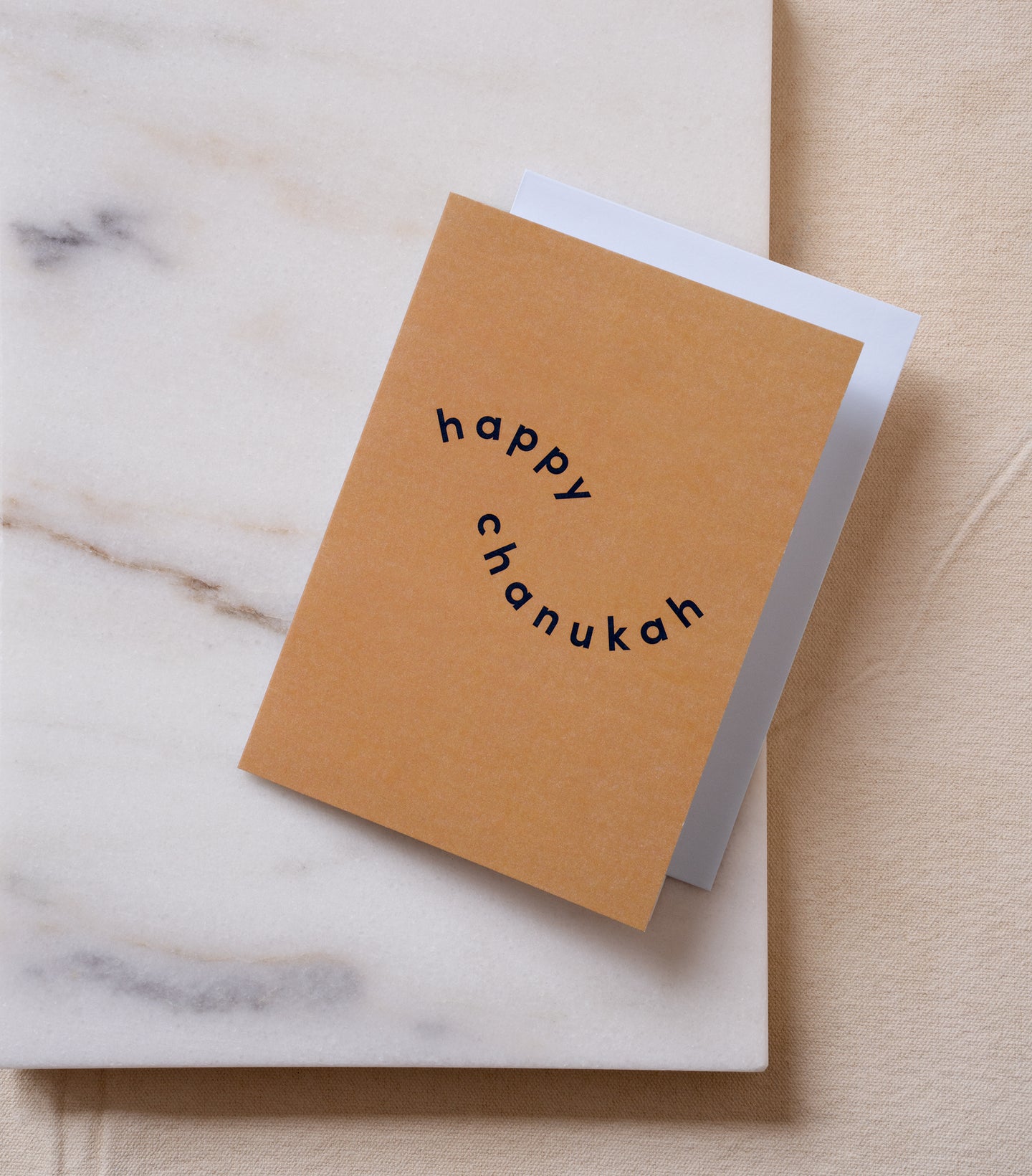 Load image into Gallery viewer, Happy Chanukah greeting card and white envelope
