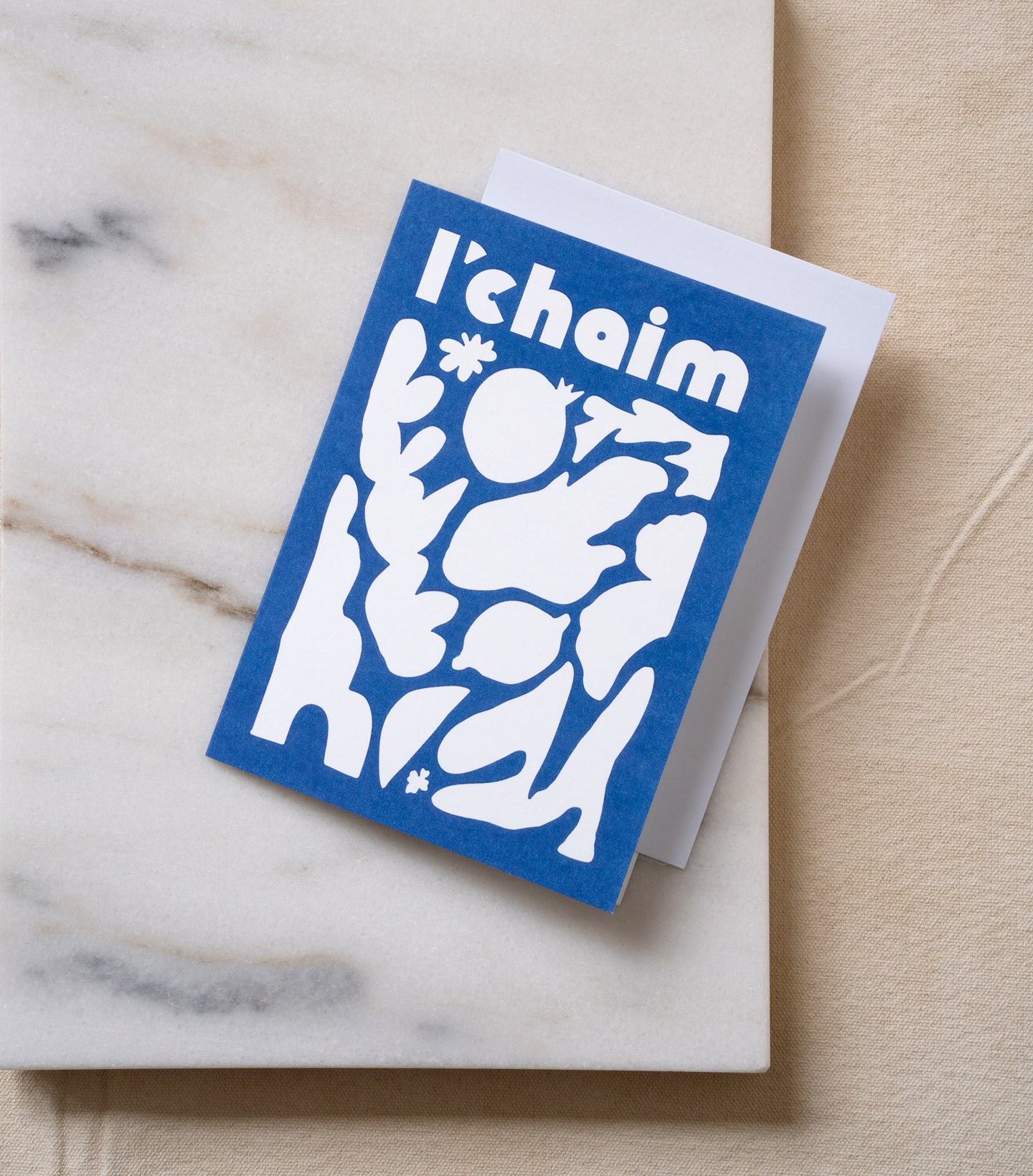 Load image into Gallery viewer, L'Chaim greeting card with white envelope