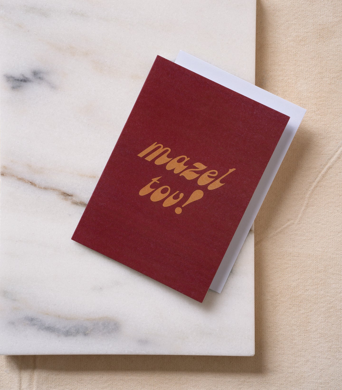 Load image into Gallery viewer, Mazel tov! greeting card with white envelope