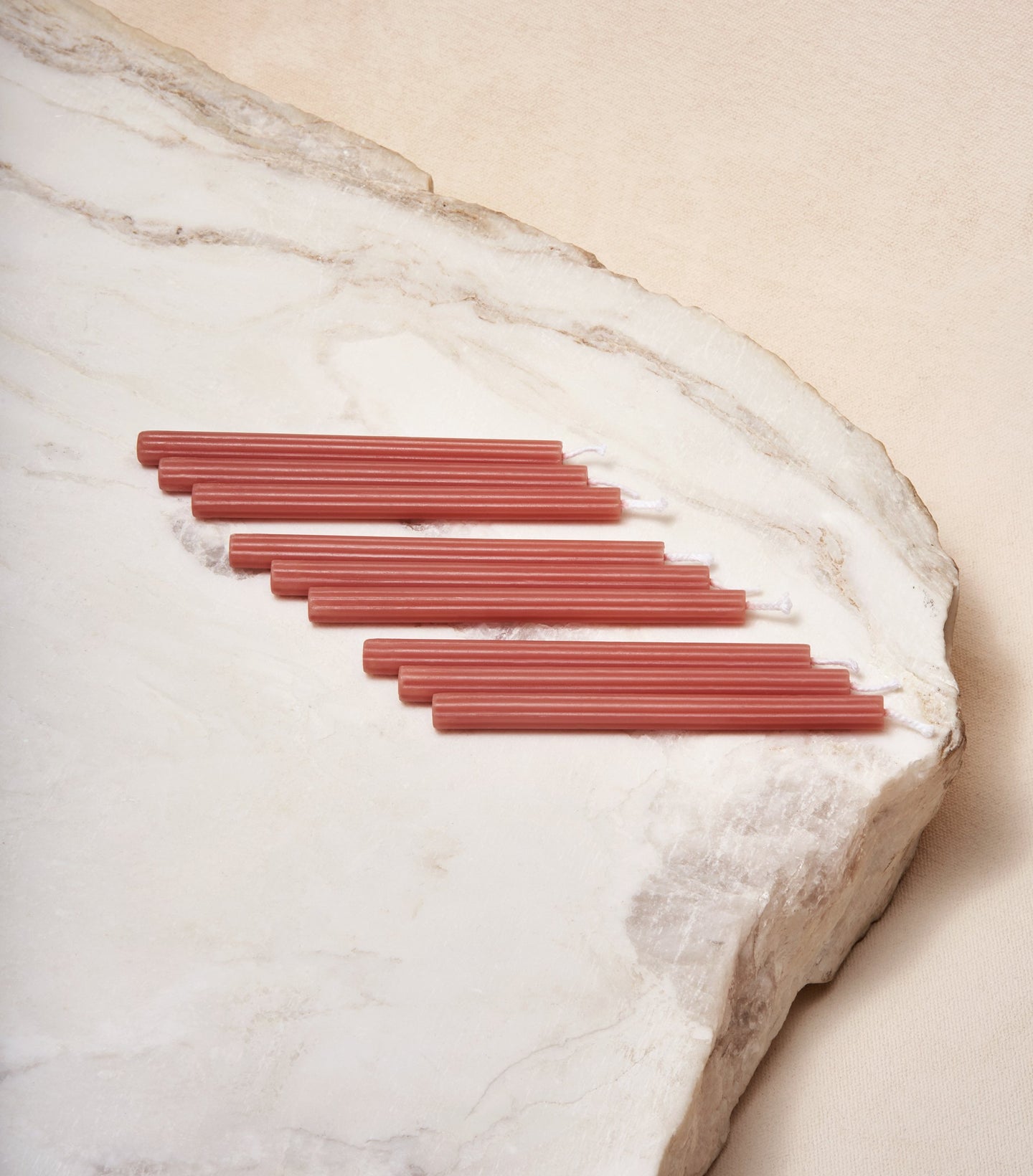 Load image into Gallery viewer,  Chanukah Candles in Clay Red Via Maris