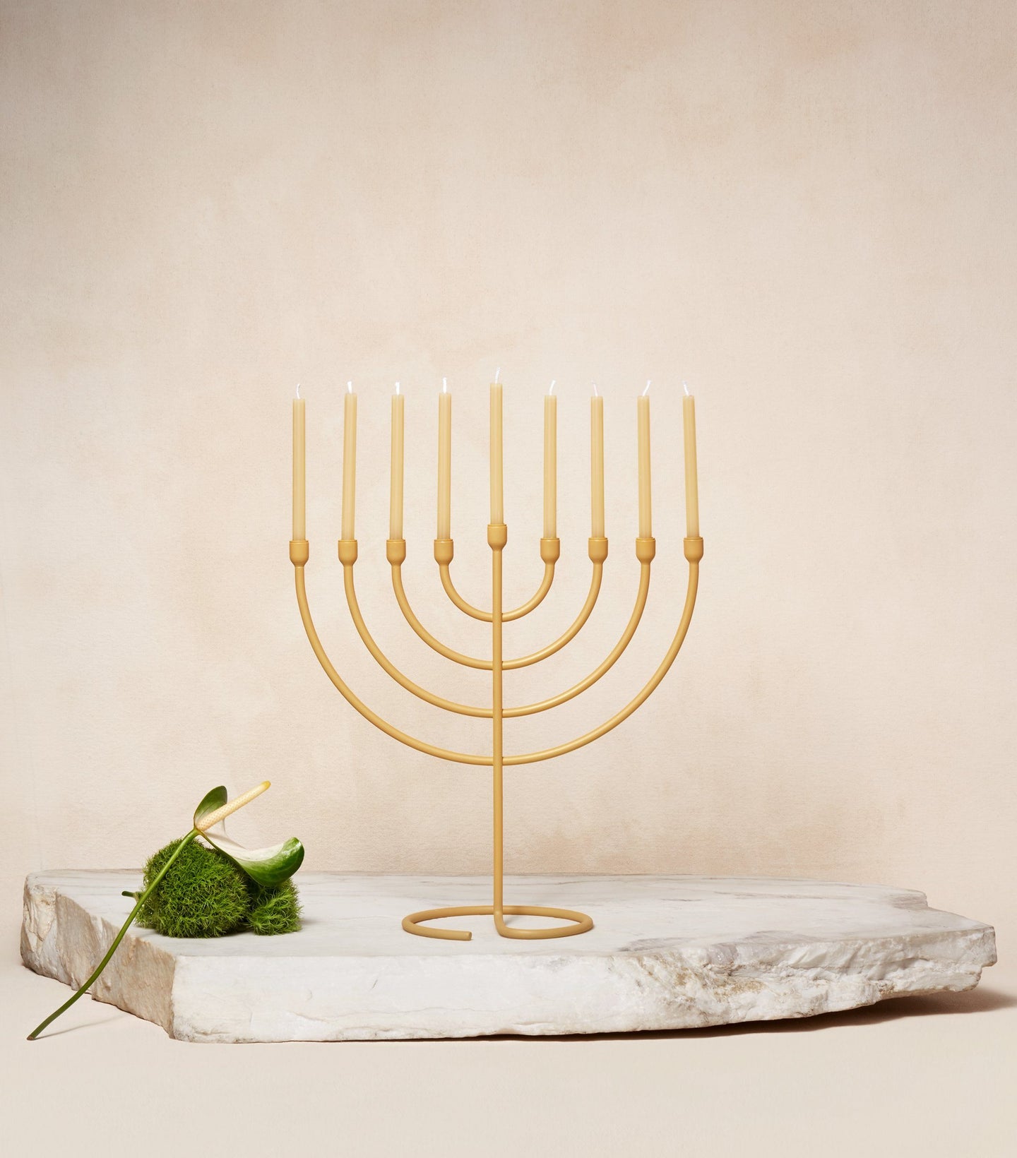 Load image into Gallery viewer,  Chanukah Candles in Sand with Chanukiah Via Maris