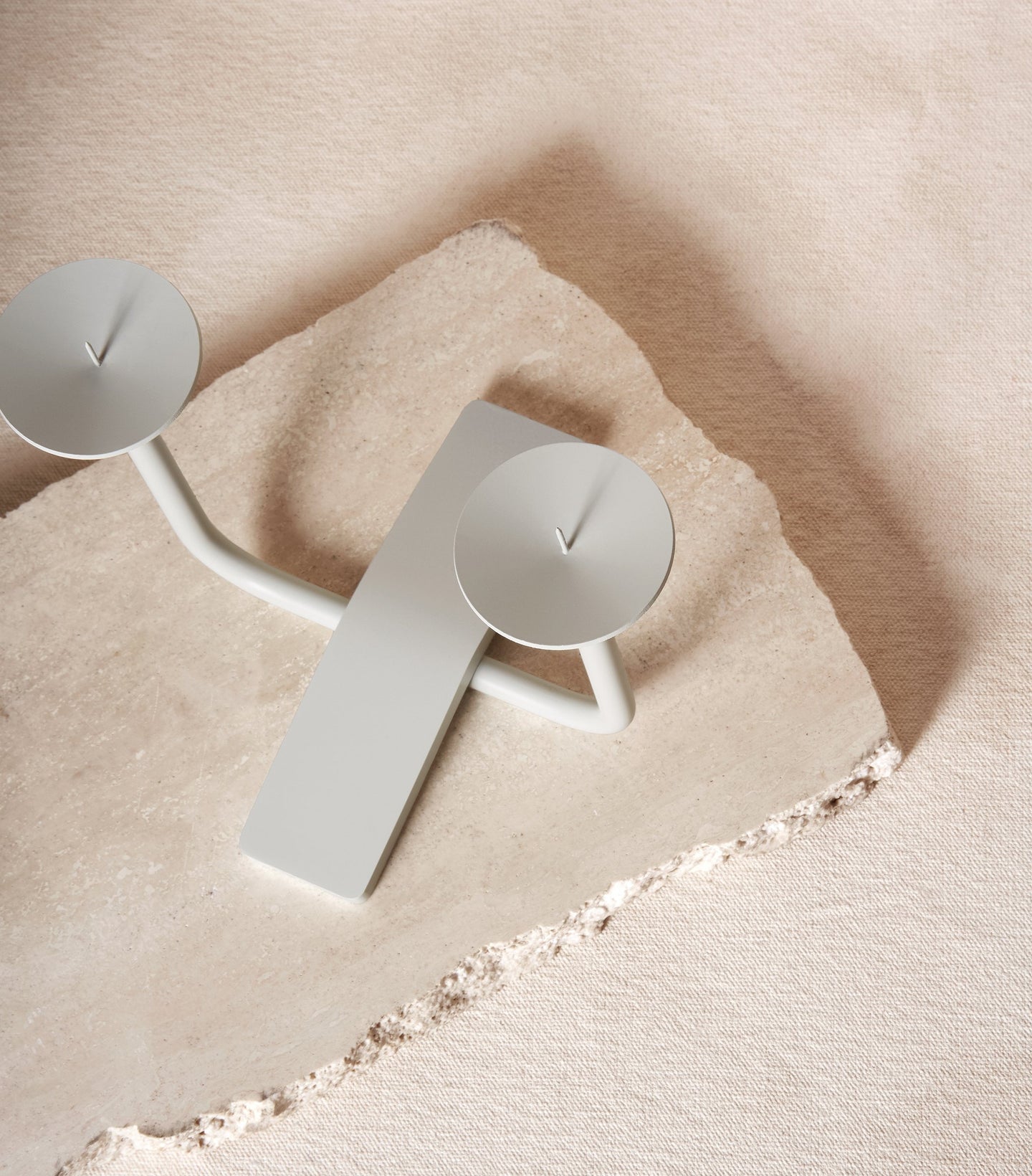 Load image into Gallery viewer, Rest Candleholder in Cloud top view of candle cups