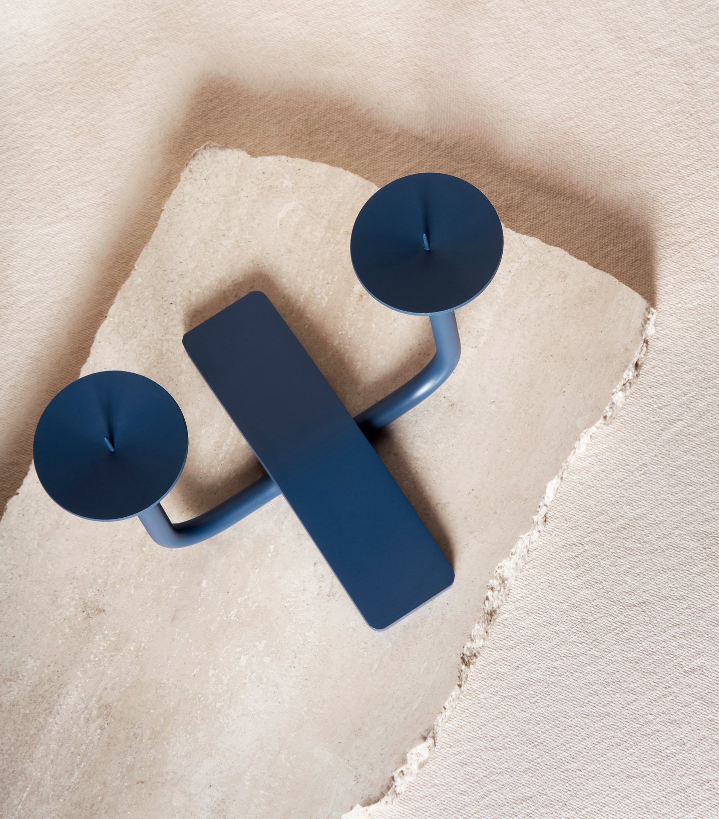 Load image into Gallery viewer, Rest Candleholder in Midnight top view