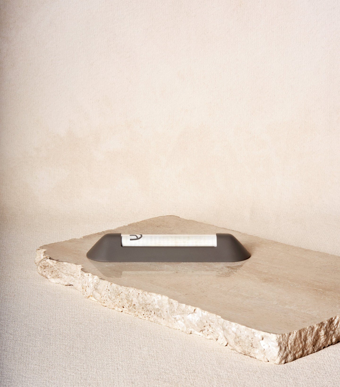 Load image into Gallery viewer, Shelter Mezuzah in Noir side view