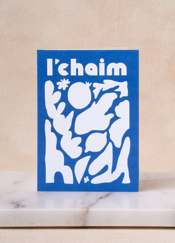 L'Chaim greeting card, 4x6