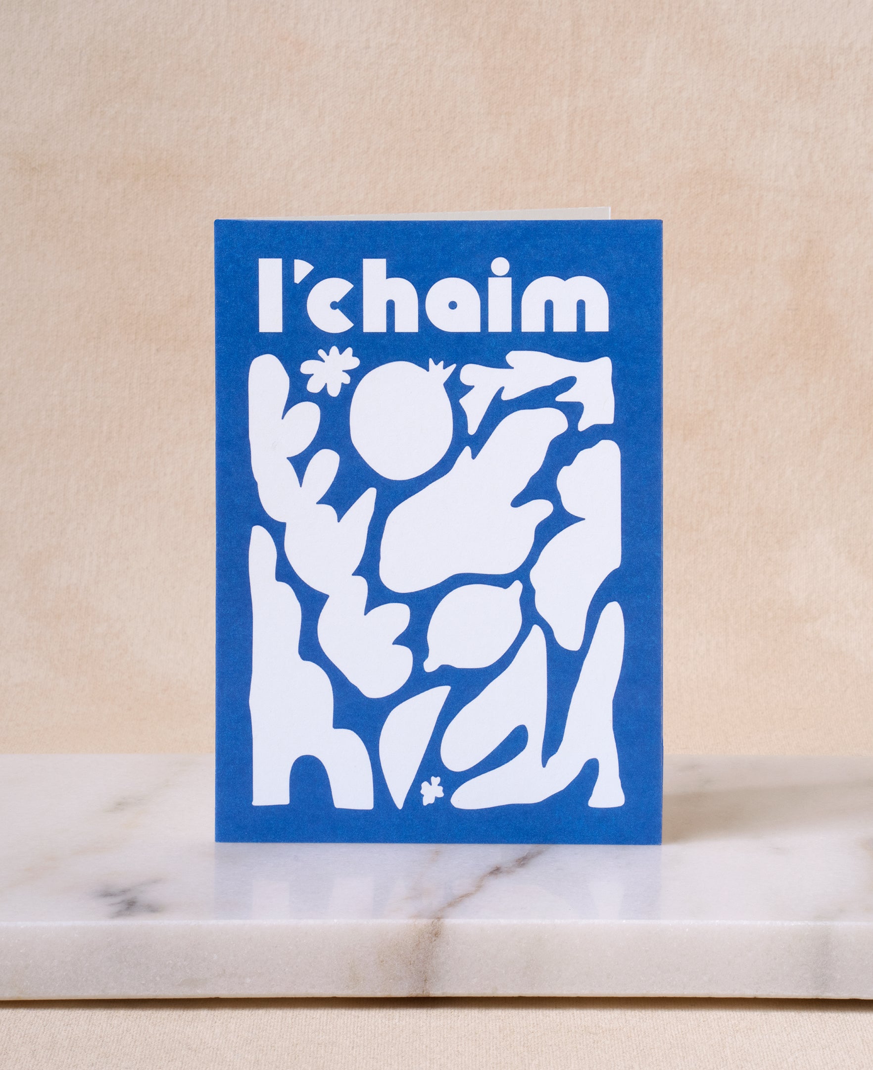 L'Chaim greeting card, 4x6