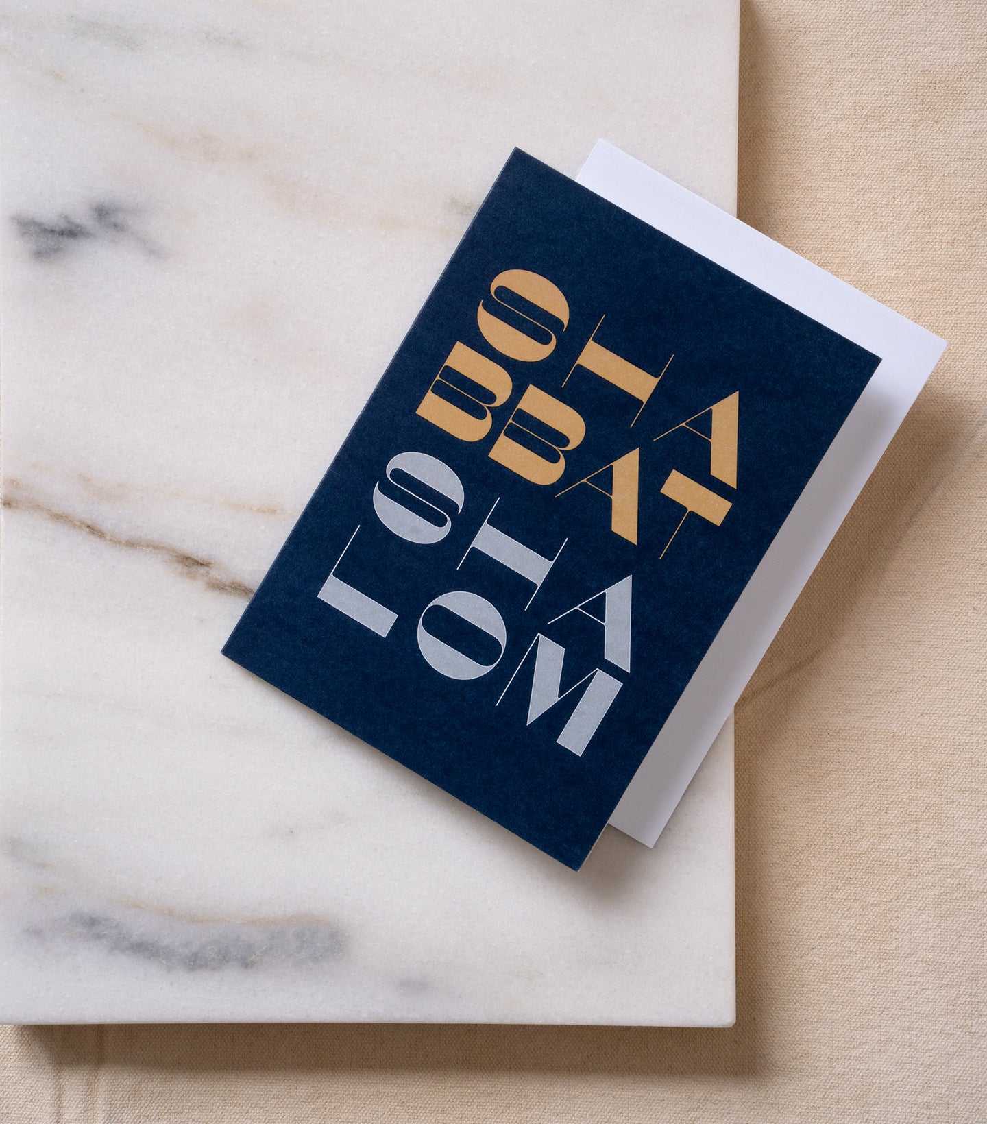 Load image into Gallery viewer, Shabbat Shalom greeting card and white envelope
