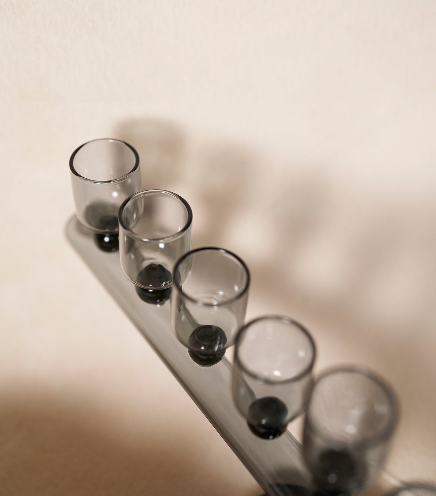 Load image into Gallery viewer, Glass Chanukiah
