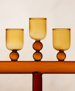Glass Chanukiah