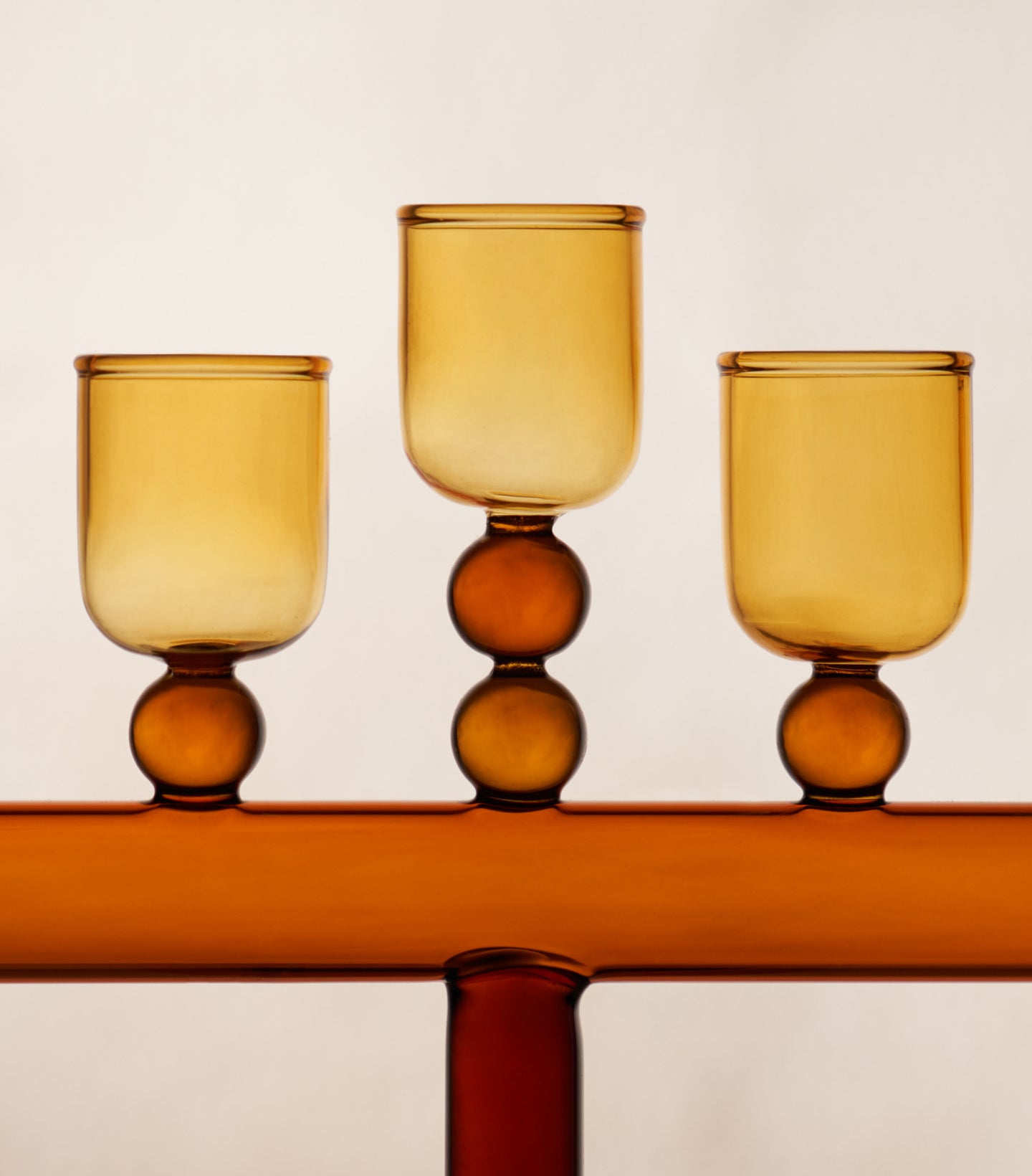 Load image into Gallery viewer, Glass Chanukiah
