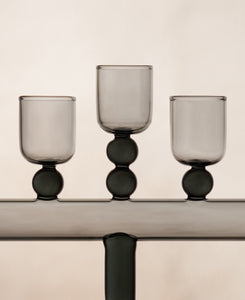 Glass Chanukiah