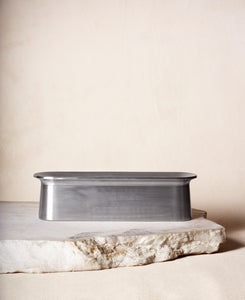 Block Chanukiah in Polished Aluminum