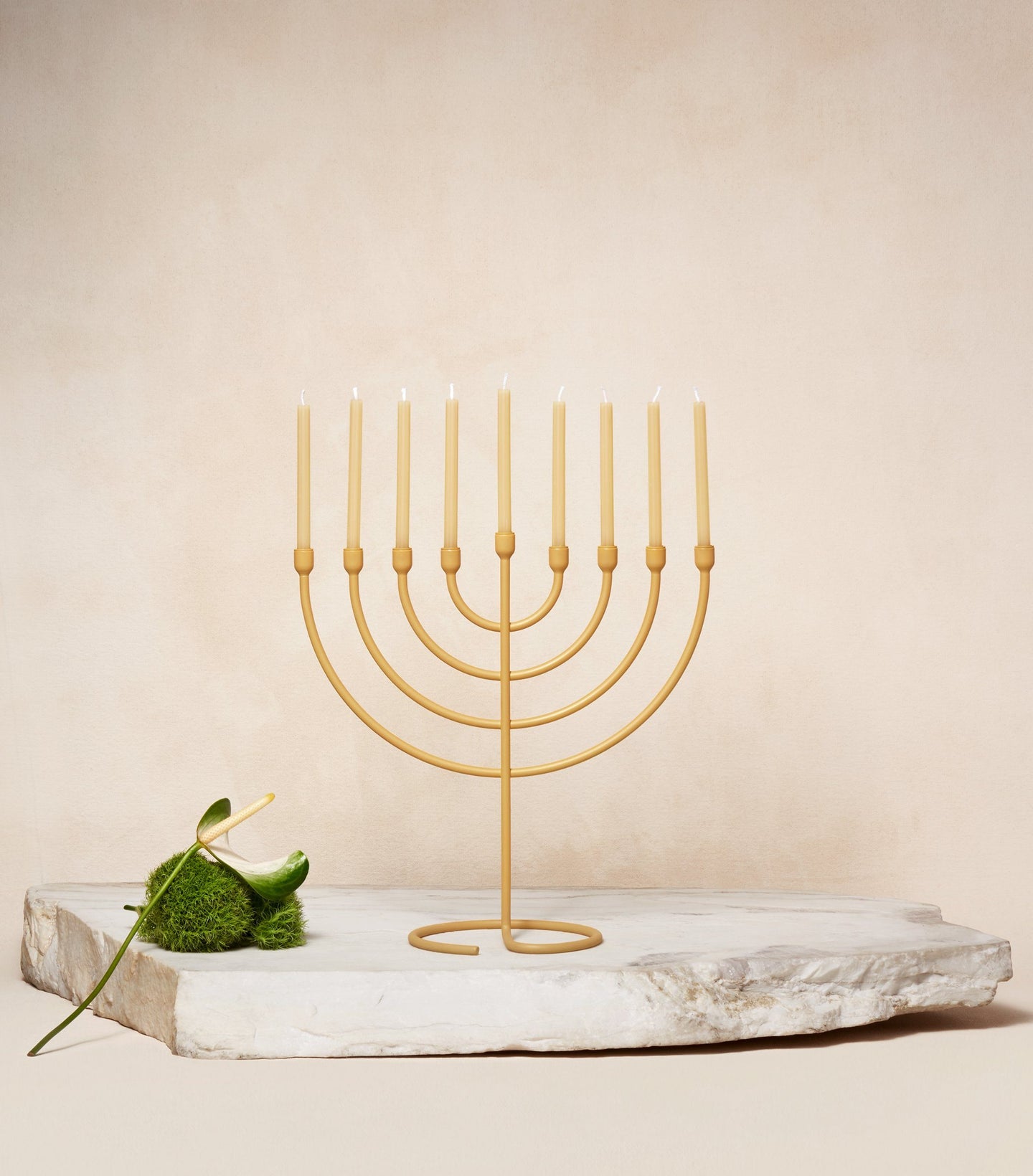 Load image into Gallery viewer,  Chanukah Candles in Sand with Chanukiah Via Maris
