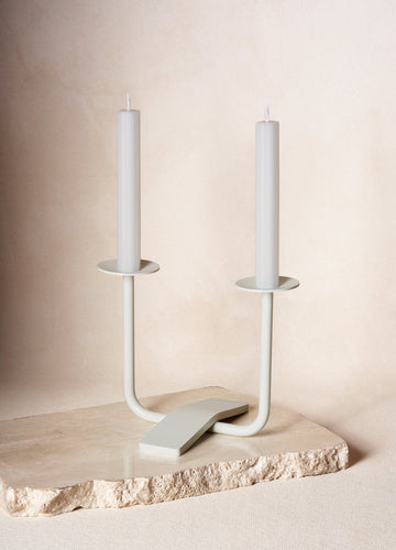 Rest Candleholder in Cloud with Shabbat Candles