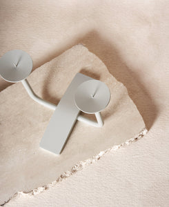 Rest Candleholder in Cloud top view of candle cups