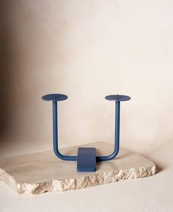 Rest Candleholder in Midnight Blue