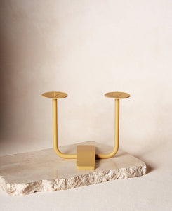 Rest Candleholder in Sand Yellow