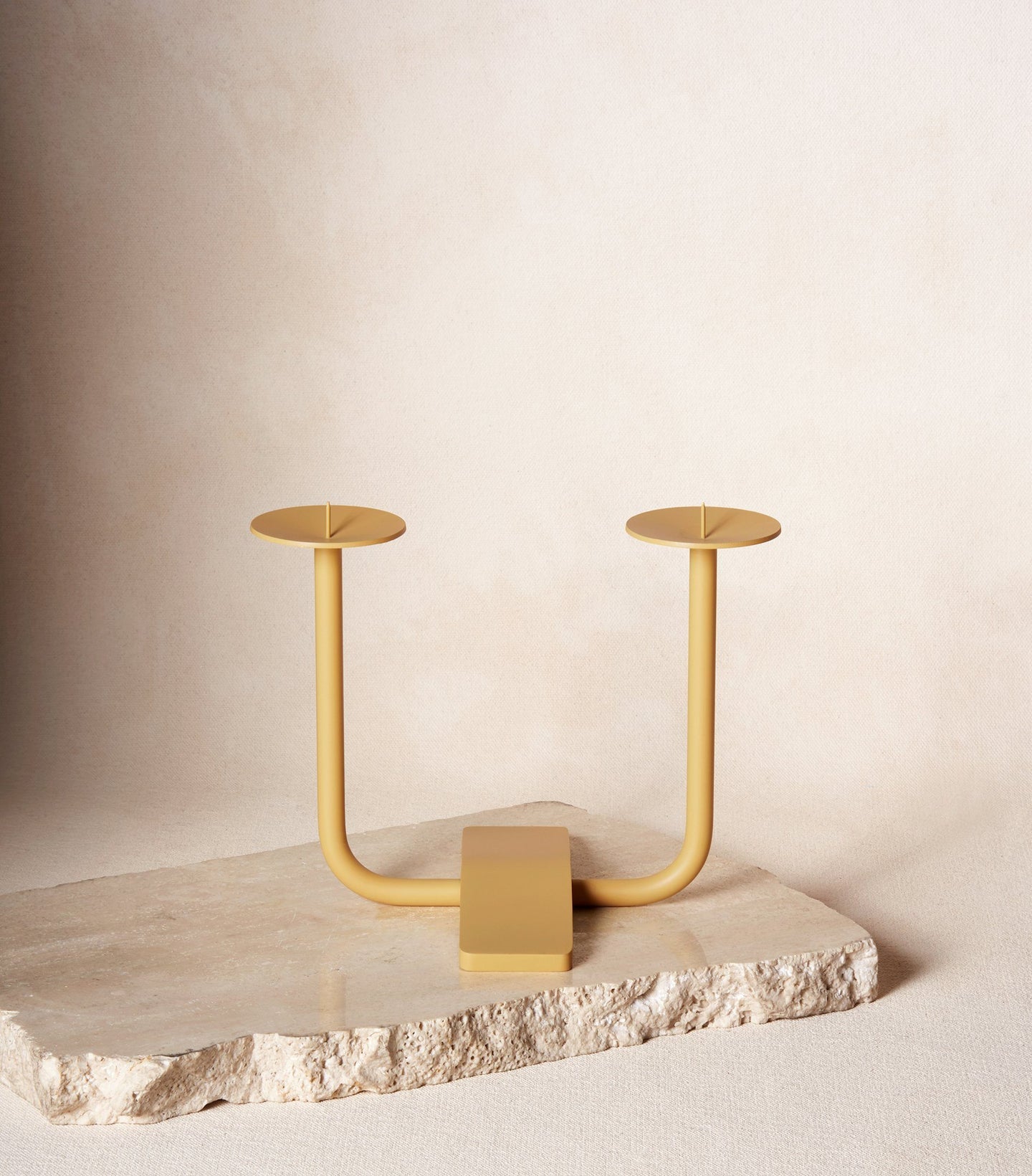 Load image into Gallery viewer, Rest Candleholder in Sand Yellow
