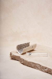 Handmade Mezuzah Scroll and class case