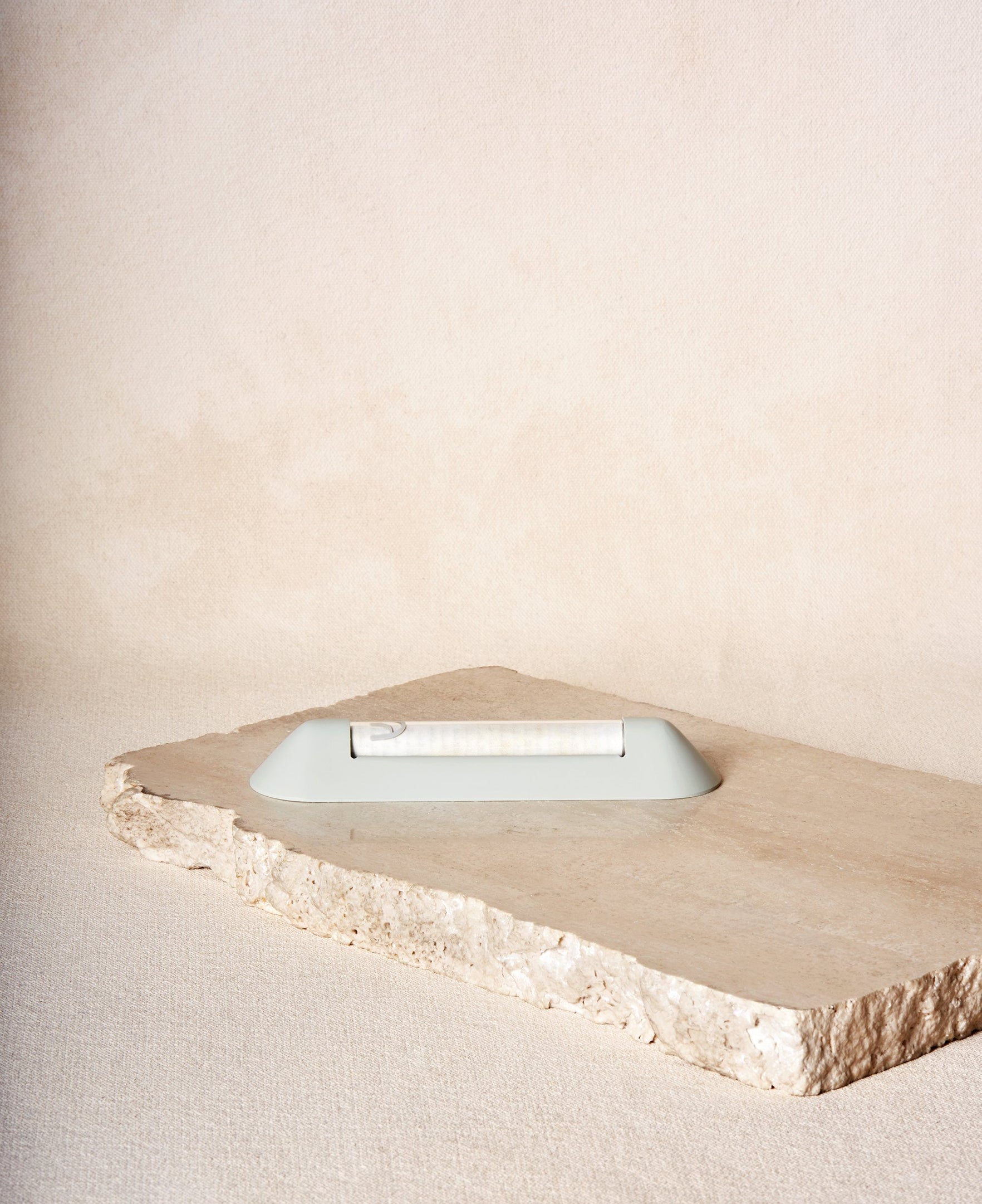 Shelter Mezuzah in Cloud white side view