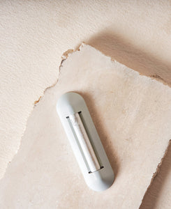 Shelter Mezuzah in Cloud white modern mezuzah