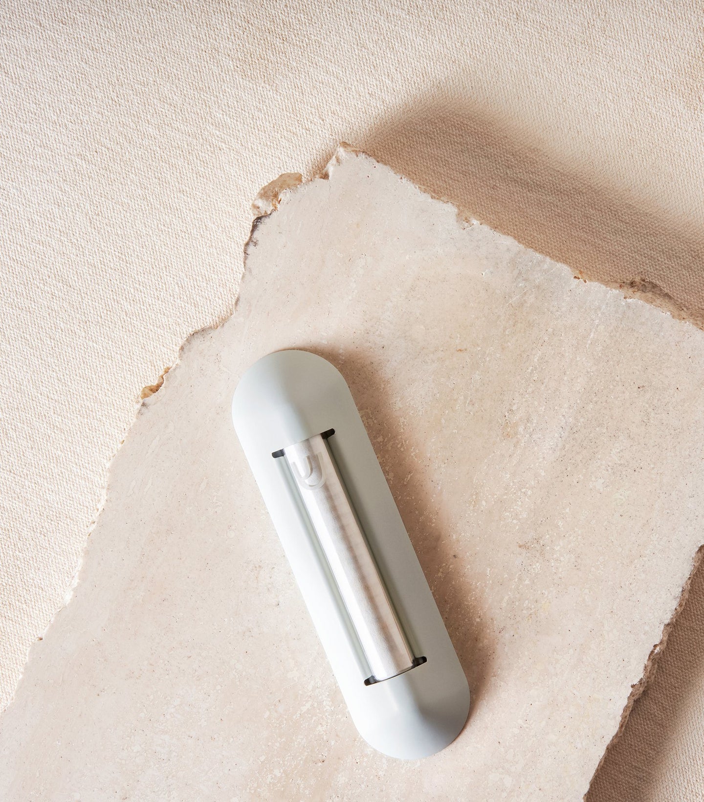 Load image into Gallery viewer, Shelter Mezuzah in Cloud white modern mezuzah
