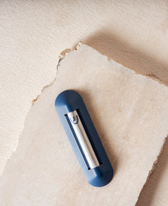 Shelter Mezuzah in Midnight blue