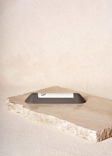 Shelter Mezuzah in Noir side view