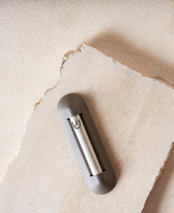 modern Shelter Mezuzah in Noir modern mezuzah